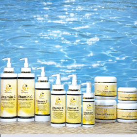 kit éclaircissante à la vitamine c, hyluronique, peau Seche et mixte